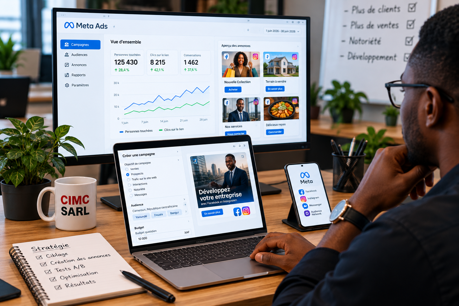 Gestion de campagnes Facebook Ads et Meta Ads par CIMC